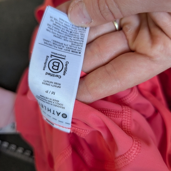Athleta infinity dress Pink Medium Built In Romper Tennis Golf Petite - Picture 9 of 12
